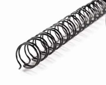 GBC draadruggen WireBind rug 8 mm, capaciteit: 45 blad, zwart