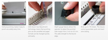 Renz SRW360 comfort PLUS ; elektrisch (draadruggen 3:1) Inbindmachine  TOPPER !!