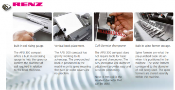 APSI 300 Compact Spiraal Bindmachine Renz Electrisch