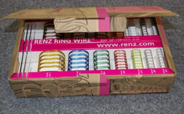 Sample box Renz wire-O metalen bindringen en kalenderhaken monsterdoos
