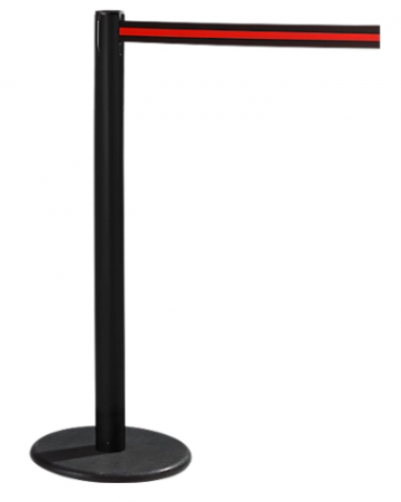 Rs guide afzetpaal met trekband rood zwart verkrijgbaar bij officeknallersnl  anderhalvemeter economie corona free producten 1
