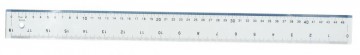 Lineaal Plastic (clear/blue) PAVO 457mm