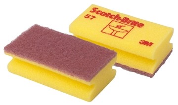 Scoth Brite synthetische schuurspons, geel, pak van 6 stuks