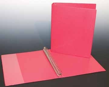 Aurora ringmap, ft A4, 23 ringen van 24 mm, uit PVC, rood