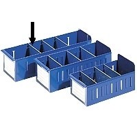 Tussenschot voor stalen stellingbak 500mm diep