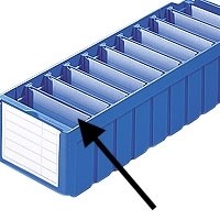 Tussenschot RKT 5/421 voor stellingbak RK 621