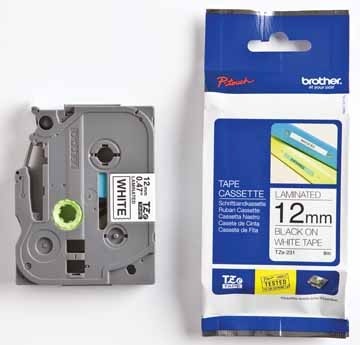 TAPE BROTHER 12MM ZW OP WIT PAK2