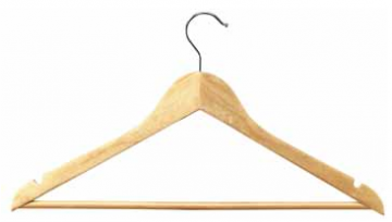 Unilux Kledinghanger uit hout, pak van 25 stuks