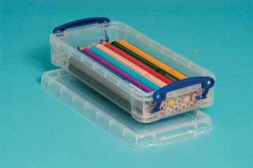 Really Useful Boxes pennenbakje buitenft 195 x 100 x 45 mm, binnenft 185 x 80 x 33 mm (b x d x h), transp