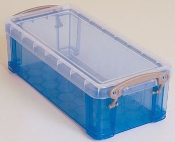 RUB transparante opbergdoos 0,9 l blauw