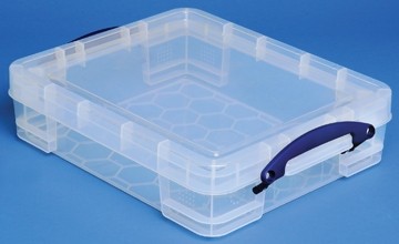 Really Useful Box 11 liter, transparant  PALLETAKTIE 120 stuks!