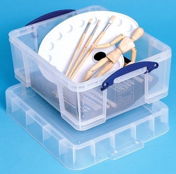 RUB OPBERGDOOS 18L XL TRANSPARANT (6 stuks)