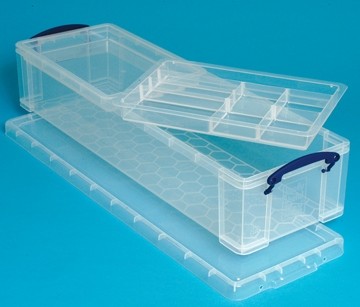 Really useful boxes transparante opbergdoos 22l  (6 stuks)