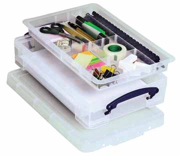 Really Useful Box transparante opbergdoos 4L transparant