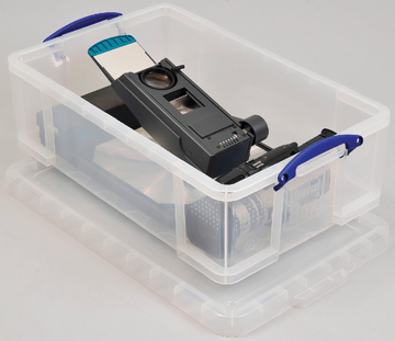 Really Useful Boxes transparante opbergdoos 50 l  (5 stuks)