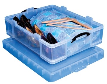 Really Useful Boxes transparante opbergdoos 70 l, buitenft 810 x 620 x 225 mm