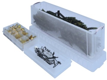 Really Useful Boxes opbergdoos 77 L met 2 dividers transp