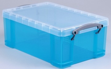 RUB gekleurde transparante opbergdoos 9 l helblauw