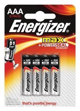 crisis Aanvankelijk luister Energizer Max batterijen AAA/ LR03/ E92, blister 8 stuks - Niet oplaadbare  batterijen - Officeknallers voor al uw kantoorartikelen, inbinden en  lamineren met 100% service