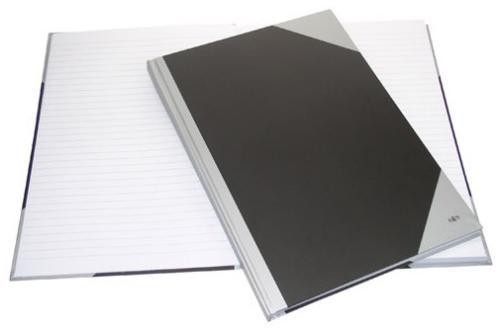 aanpassen officieel ziekenhuis Notitieboek (A4) PSN met harde kaft, zwart-zilver - Notitieboeken A4  Gelijnd - Officeknallers voor al uw kantoorartikelen, inbinden en lamineren  met 100% service