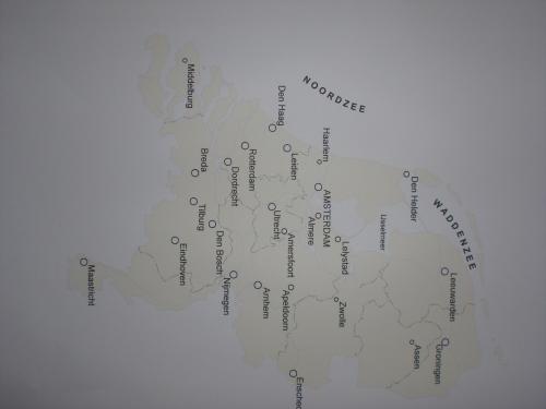 landkaart nederland lamineren